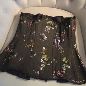 Orchard Closet 26" Brocade Hourglass Curve Longline Underbust Corset Renaissance